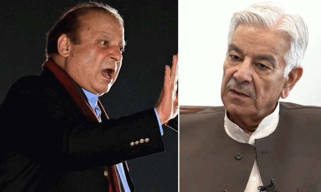 نواز شریف اور خواجہ آصف کی ملاقات میں گلے شکوے اور ہنسی مذاق کی اندرونی کہانی