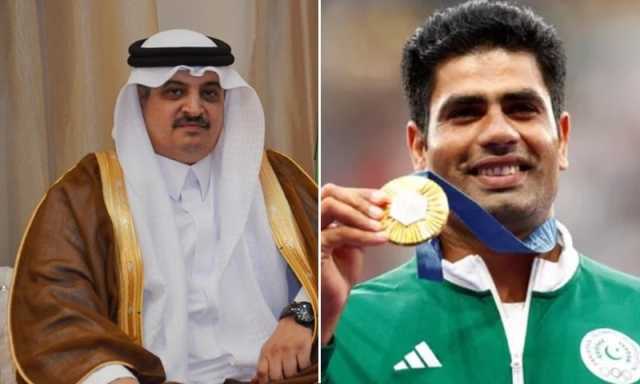 گولڈ میڈل جیتنے پر سعودی سفیر کی ارشد ندیم کو مبارکباد