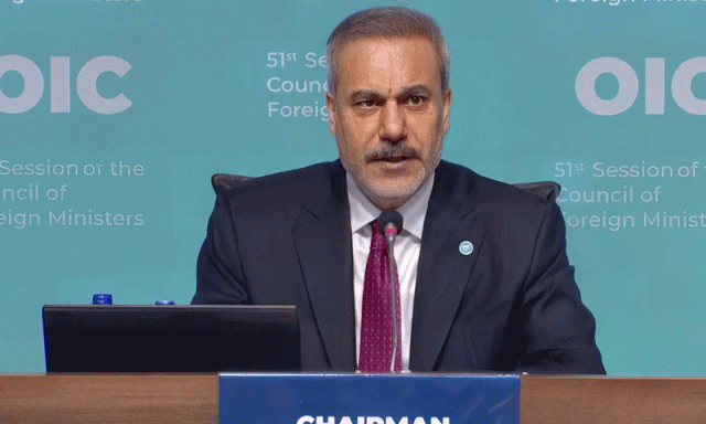 ’اسرائیل خطے میں عدم استحکام کا سبب بن رہا ہے‘، صدر او آئی سی اجلاس خاقان فیدان