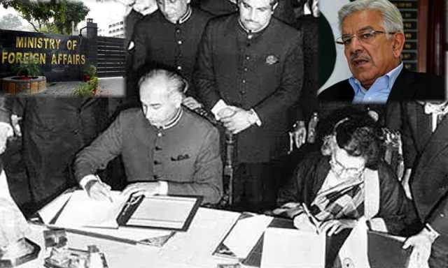 شملہ معاہدہ منسوخ نہیں کیا گیا، وزارت خارجہ کی خواجہ آصف کے بیان کی تردید