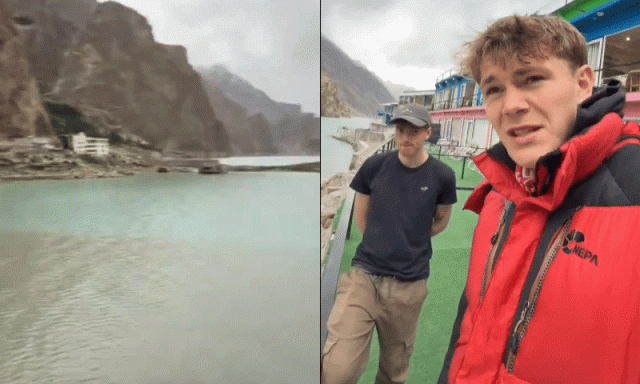 عطاآباد جھیل میں گندے پانی کی نکاسی، غیر ملکی سیاح کی ویڈیو پر انتظامیہ کا ایکشن