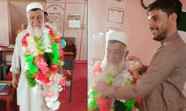 55 سال کی عمر میں میٹرک کا امتحان پاس کرنے والے شخص نے مثال قائم کردی