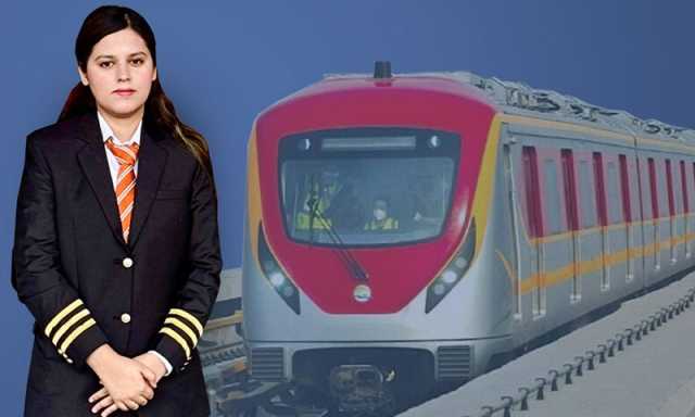 لاہور: ندا صالح اورنج لائن ٹرین کی پہلی خاتون ڈرائیور بن گئیں