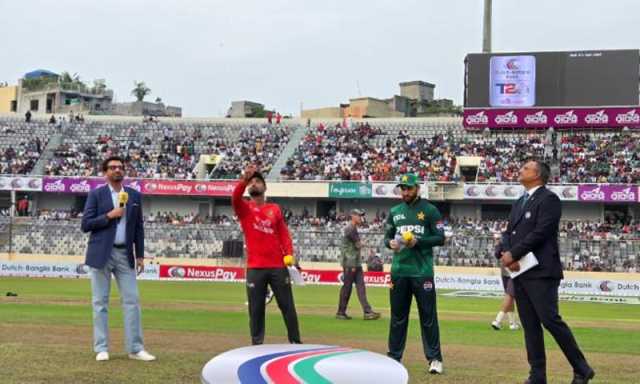 ٹی 20 سیریز، دوسرے میچ میں پاکستان کا ٹاس جیت کر بنگلہ دیش کے خلاف فیلڈنگ کا فیصلہ