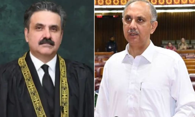 عمر ایوب کا چیف جسٹس کو خط، 9 مئی کے مقدمات میں عدلیہ کے کردار پر سوالات اٹھا دیے