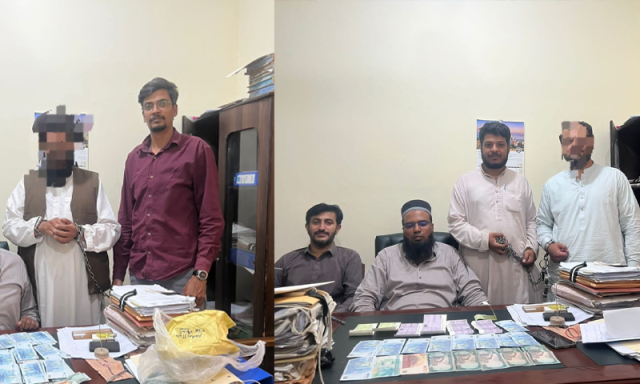 کوئٹہ میں ایف آئی اے کی کارروائی، حوالہ ہنڈی اور غیر قانونی کرنسی ایکسچینج میں ملوث 5 ملزمان گرفتار