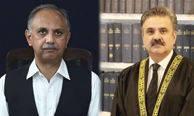 چیف جسٹس نے اپوزیشن لیڈر عمر ایوب کے خط کا نوٹس لے لیا، ملاقات پشاور میں طے