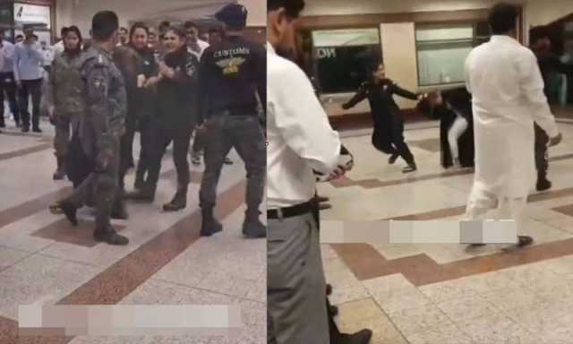 لاہور ایئر پورٹ پر خواتین مسافروں اور کسٹم اہلکاروں کی ہاتھا پائی
