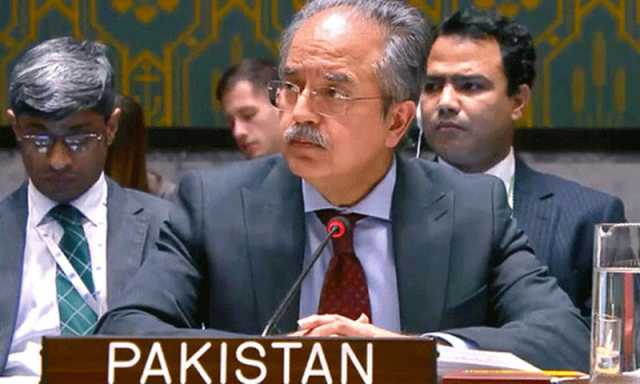 بھارتی حملوں پر ہم نے ابھی تک یواین چارٹرکے تحت جواب دینے کا حق استعمال نہیں کیا،پاکستانی سفیر برائے یو این