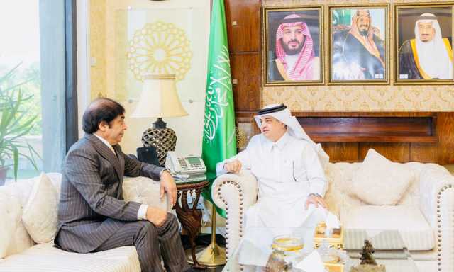 سعودی سفیر سے ملاقات، وزیر ریلوے حنیف عباسی کا تجارتی تعلقات بڑھانے پر زور