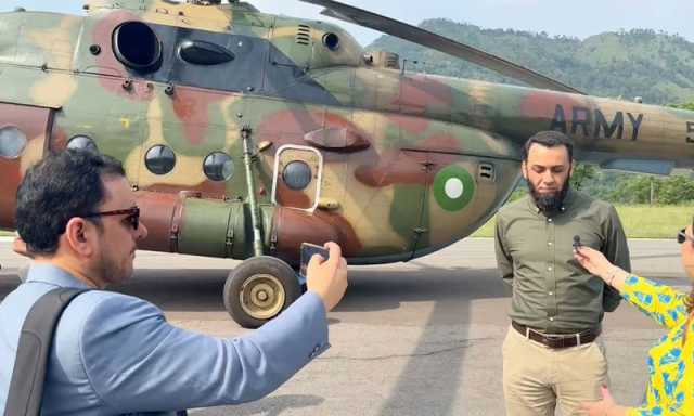 بھارتی پروپیگنڈا بے نقاب: وفاقی وزیر اطلاعات کا ایل او سی کا دورہ، عالمی میڈیا کو زمینی حقائق دکھا دیے