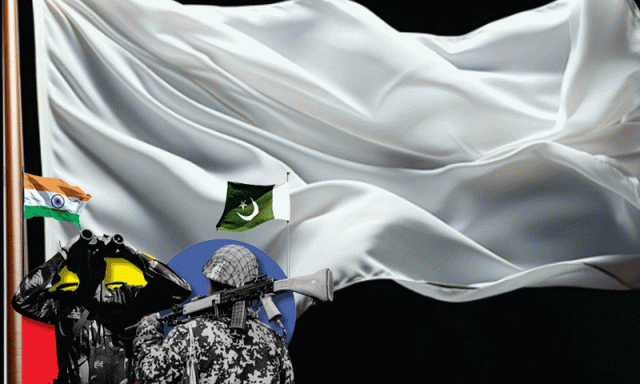 پاک فوج سے گھبرا کر دشمن نے ایک بار پھر سفید جھنڈا لہرا دیا