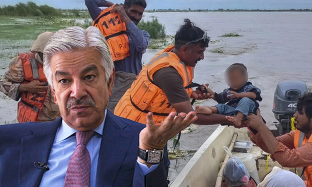 سیلاب میں تباہ ہونے والی سڑکوں اور پلوں کی اصل وجہ کرپشن ہے، خواجہ آصف