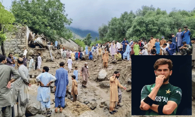 شاہین آفریدی کی اپیل، سیلاب متاثرین کے ساتھ کھڑے ہونے کا اعلان