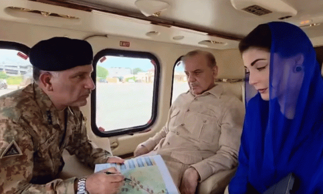 وزیراعظم شہباز شریف اور وزیراعلیٰ مریم نواز کا پنجاب کے سیلاب متاثرہ علاقوں کا دورہ