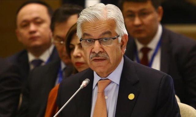 وزیر دفاع خواجہ آصف کی آزاد کشمیر کے عوام سے پرامن رہنے کی اپیل