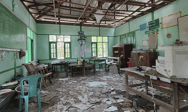 میانمار فضائیہ کے اقلیتی باشندوں پر حملے میں 2 اسکول تباہ، 19 طلبہ ہلاک