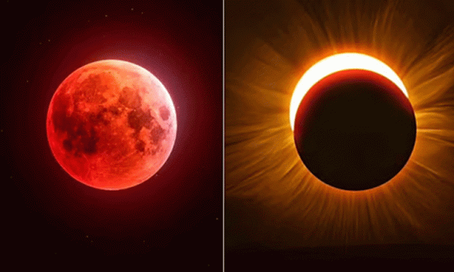 آج شب آسمان پر نایاب منظر، سال کا دوسرا مکمل چاند گرہن