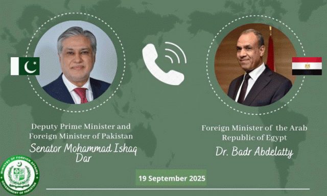 مصر کے وزیر خارجہ کا اسحاق ڈار کو فون، پاکستان اور سعودی عرب کو دفاعی معاہدے پر مبارکباد