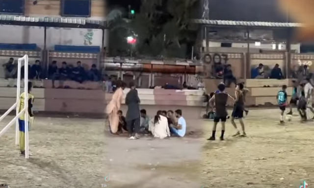 ایک طرف پاکستان کا مستقبل اور دوسری طرف نشئی، کراچی کے گراؤنڈ کی افسوسناک ویڈیو منظر عام پر