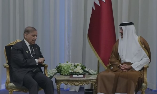 شرم الشیخ: وزیراعظم شہباز شریف کی امیر قطر شیخ تمیم بن حمد الثانی سے ملاقات