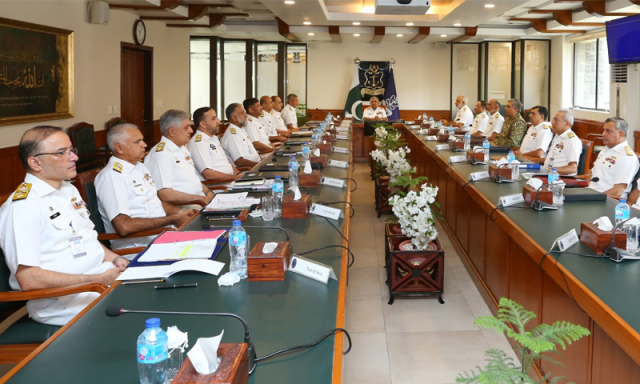 پاک بحریہ کی کمانڈ اینڈ اسٹاف کانفرنس نیول ہیڈکوارٹرز اسلام آباد میں اختتام پذیر