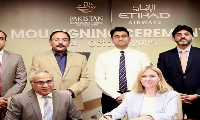 پی آئی اے اور اتحاد ایئرویز کے درمیان کوڈشیئر معاہدہ طے پاگیا