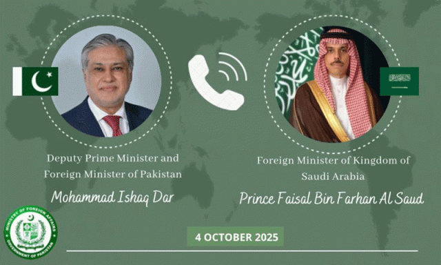 پاکستان اور سعودی عرب کے وزرائے خارجہ کا ٹیلیفونک رابطہ، غزہ کی صورتحال پر تبادلہ خیال