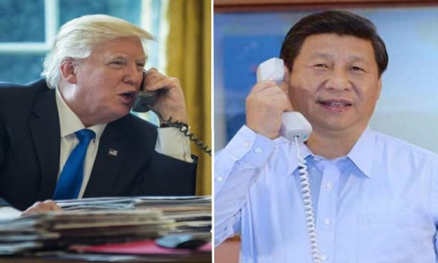 چینی صدر ژی جن پنگ کا امریکی ہم منصب ڈونلڈ ٹرمپ سے فون پر رابطہ