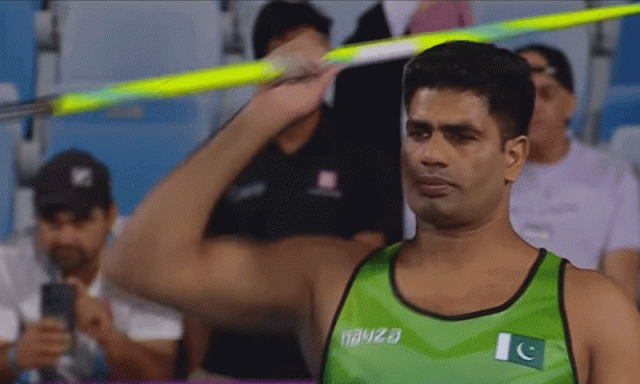 ارشد ندیم کا ایک اور اعزاز، اسلامی یکجہتی گیمز میں گولڈ میڈل جیت لیا