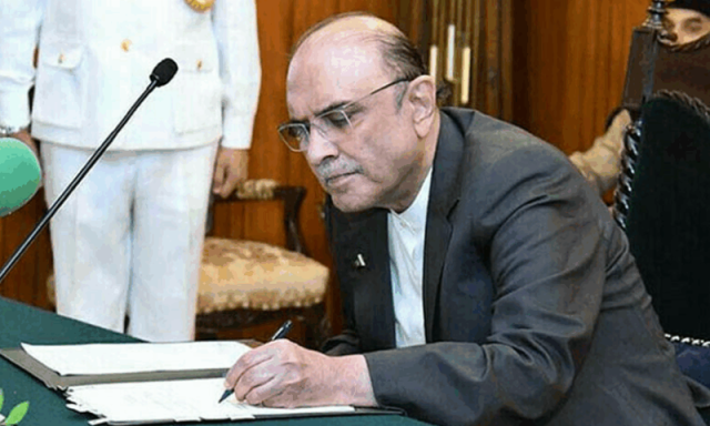 صدر مملکت نے تینوں مسلح افواج سے متعلق ترمیمی بلوں کی منظوری دے دی