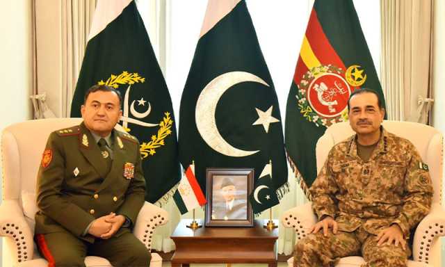 تاجکستان کے وزیر دفاع کا جی ایچ کیو کا دورہ، فیلڈ مارشل سید عاصم منیر سے ملاقات