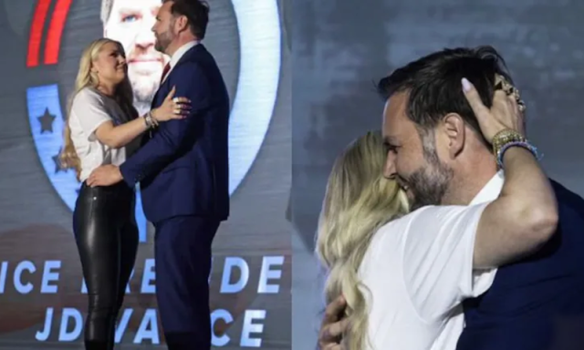 ’گلے لگانا میری فطرت ہے‘، اریکا کرک کا جے ڈی وینس سے گلے ملنے پر وضاحت