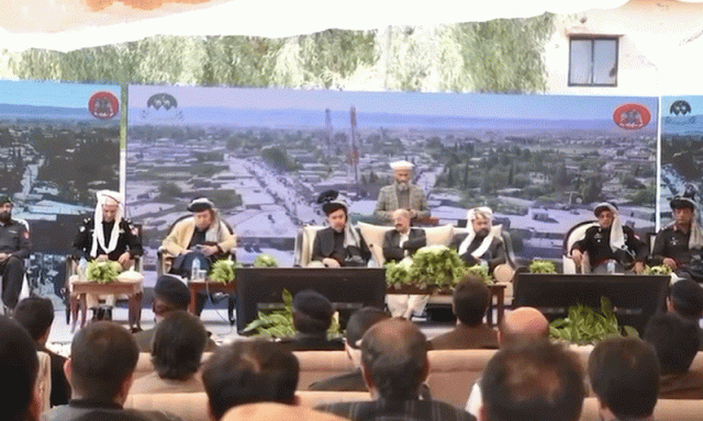 ایف سی ہیڈ کوارٹر میں گرینڈ جرگہ، قبائیلی عمائدین کا امن و ترقی کے لیے مشترکہ عزم کا اعادہ