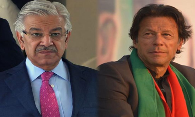 ’کم ظرف کی گفتگو سنیں، اس کو جیل میں فائیو اسٹار سہولیات میسر ہیں‘، خواجہ آصف کی عمران خان پر تنقید