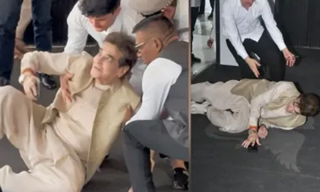 بالی ووڈ اداکار جیتندر تقریب کے دوران گر گئے، بیٹے نے حادثے سے متعلق کیا بتایا؟