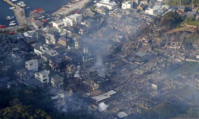 جاپان: 50 سالہ بدترین آگ میں 170 سے زائد عمارتیں جل گئیں، ایک ہلاک