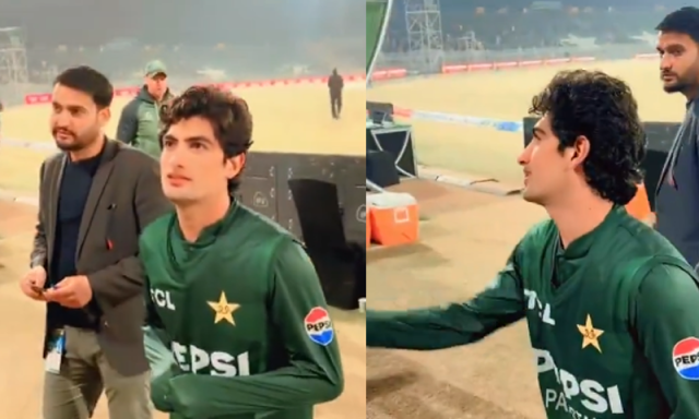 ’میرے ابو بہت ڈانٹیں گے‘، سیلفی فرمائش پر نسیم شاہ کا خاتون مداح کو جواب، ویڈیو وائرل