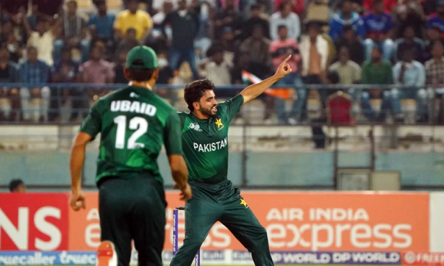 ایشیا کب رائزنگ اسٹارز ٹورنامنٹ: پاکستان شاہینز کے سامنے یو اے ای کی ٹیم 59 رنز ڈھیر