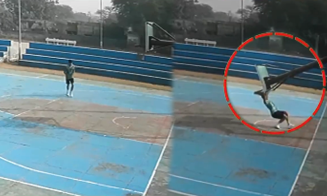 باسکٹ بال کھلاڑی نے پریکٹس کے دوران موت کو سینے سے لگالیا، ویڈیو وائرل