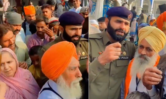 پنجاب پولیس کے اہلکار کا سریلی آواز میں عارفانہ کلام، سکھ یاتریوں کو رُلا دیا