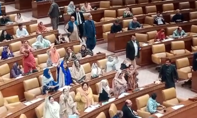 پنجاب اسمبلی: حکومت اور اپوزیشن ارکان کے درمیان شدید ہنگامہ آرائی، ’چور چور‘ کے نعرے