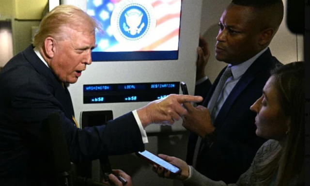 صدر ٹرمپ کی خاتون صحافیوں سے بدتمیزی، ایئر فورس ون کی ویڈیو وائرل