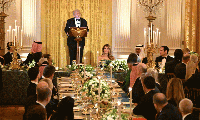 ٹرمپ کا سعودی ولی عہد محمد بن سلمان کے اعزاز میں عشائیہ، کونسی اہم شخصیات شریک ہوئیں؟