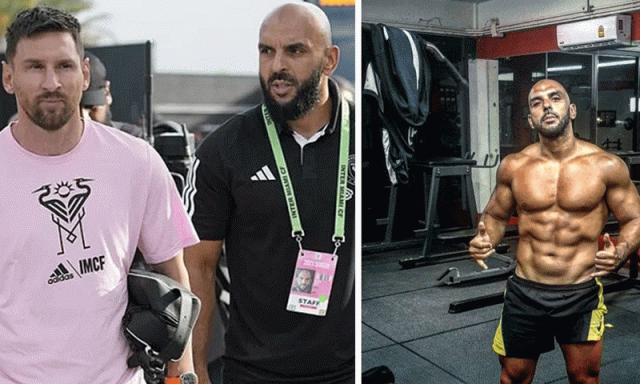 لیونل میسی کے باڈی گارڈ کی شدید فٹنس روٹین نے انٹرنیٹ پر دھوم مچا دی
