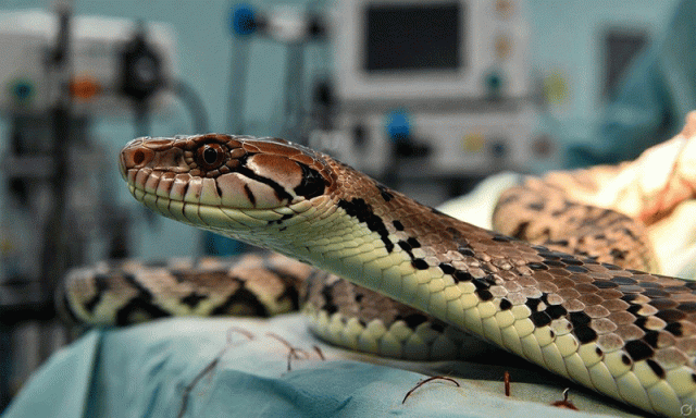 زخمی کوبرا کو 2 گھنٹے کی سرجری اور 80 ٹانکوں سے بچا لیا گیا