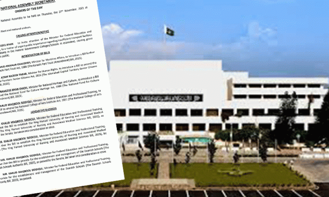 قومی اسمبلی اجلاس میں تعلیم، ہیلتھ اور ماحولیات کے اہم بل زیر غور