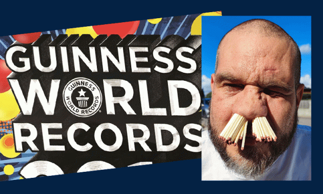 شہرت کی بھوک، سویڈن کے شہری نے ناک میں 81 تیلیاں ٹھونس کر عالمی ریکارڈ بنا لیا