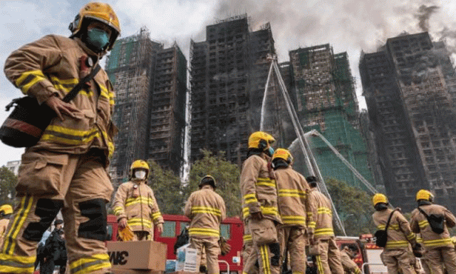 ہانگ کانگ آتشزدگی، ہلاکتوں کی تعداد 146 ہوگئی