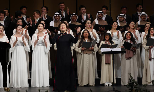 سعودی عرب میں موسیقی کے رنگ، چینی کورس نے عربی زبان میں پہلی بار گیت پیش کیے